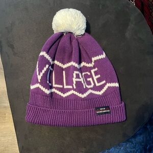 Rowing Blazers Purple and White Knit Beanie